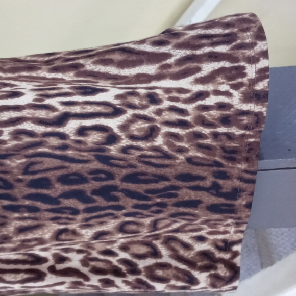 Lauren Ralph Lauren Animal Print Sleeveless Plunging Neckline Blouse Women's Sm - Picture 3 of 4